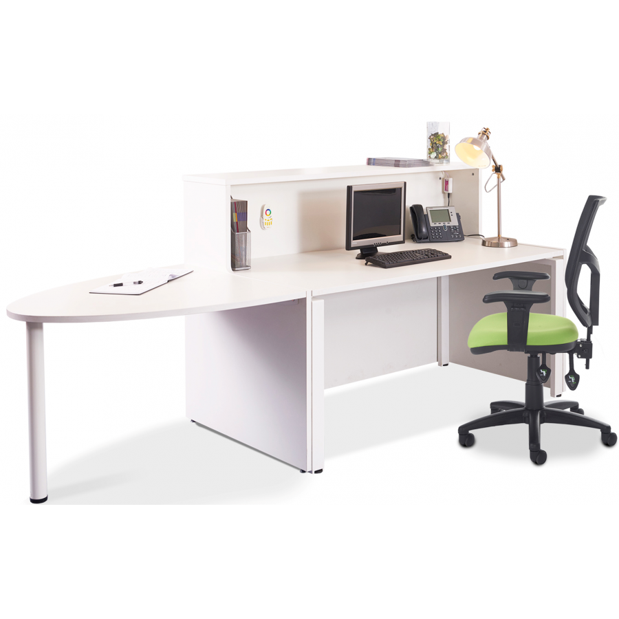 Adapt Reception Desk With Hutch